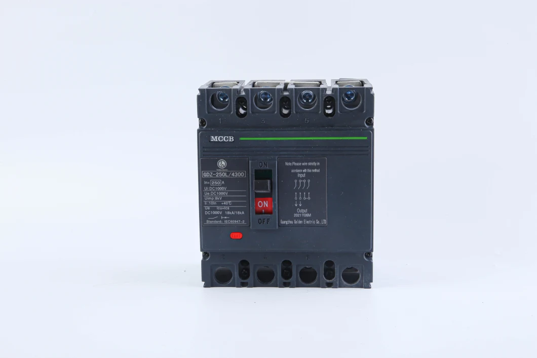 Moulded Case Circuit Breaker 1000V 1500V 125A 250A 400A 630A 800A 1250A DC MCCB