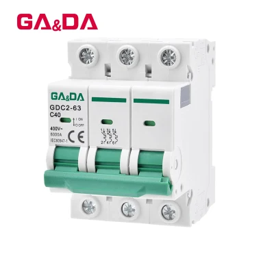 AC 400V 40A OEM ODM 6ka MCB Mini Disjuntor MCB